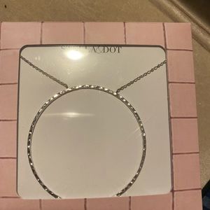 Hammered Wire Hoop-Silver